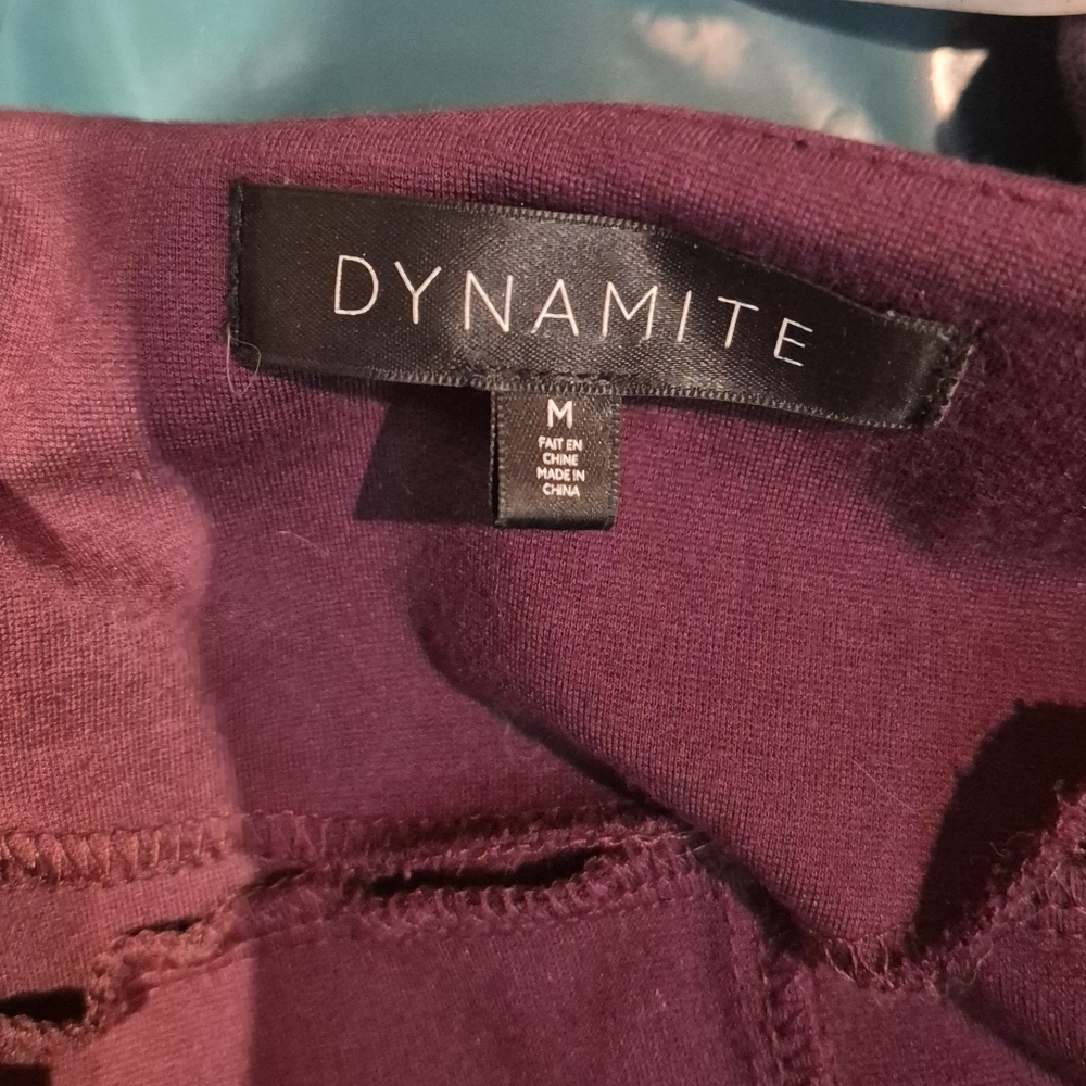 Dynamite Deep Purple Long Sleeve Dress - Picture 2 of 4